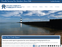 Tablet Screenshot of lecfcu.com